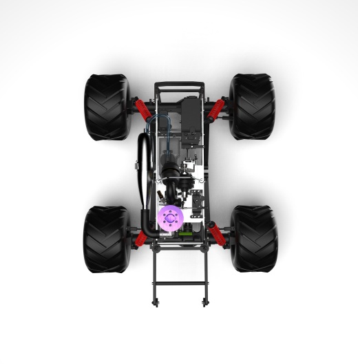 KYSHO Madforce大脚遥控车模型3D图纸 STP格式缩略图