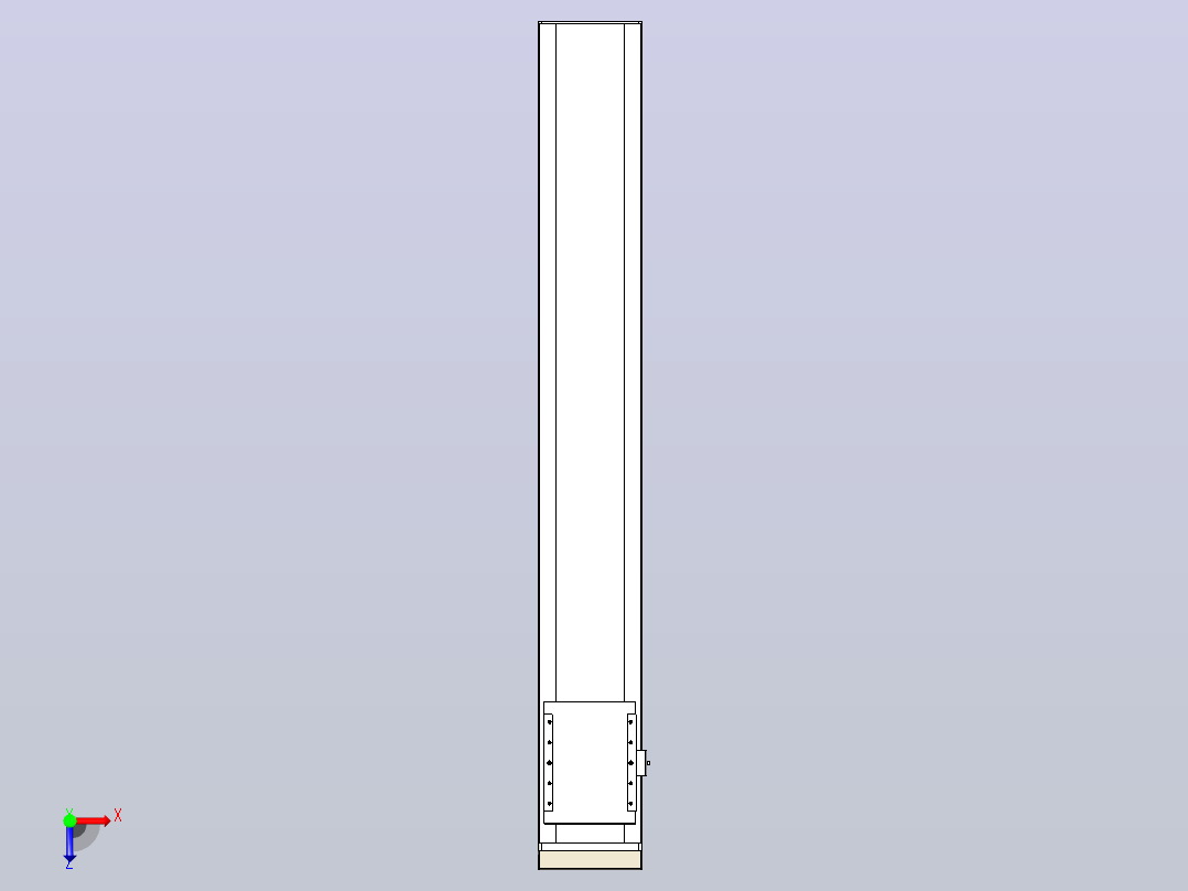 滚珠丝杠直线轴带导轨全封闭TPA-HCR-202D-2510C-L1300-MP-C-P75-N3俯视图