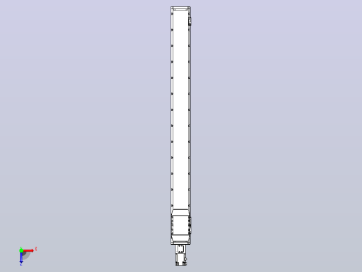 滚珠丝杠直线轴内置导轨TPA-GCR-120-1610C-L1250-M-M40-N3俯视缩略图