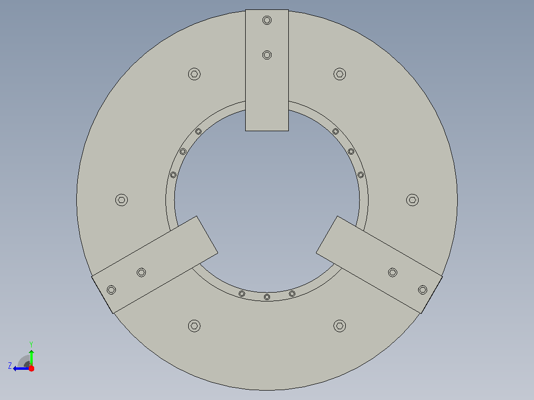 AP 大孔径中空气动夹头（二）[AP-320]右视图