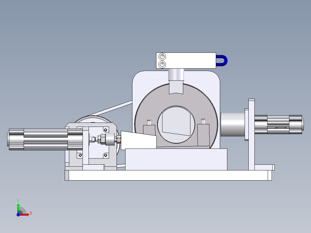 减震器零部件凸焊工装整体前视图