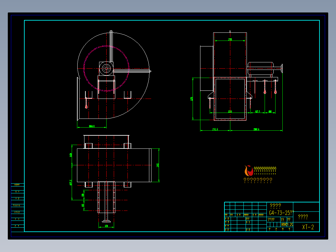 G4-73-25风机安装总图