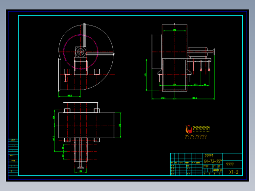 G4-73-25风机安装总图