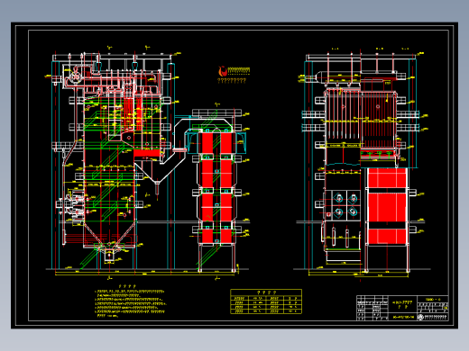 410T／H煤粉炉布置详图
