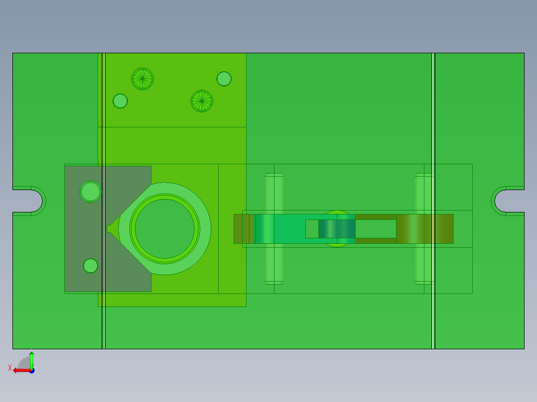 catia夹具设计后视图