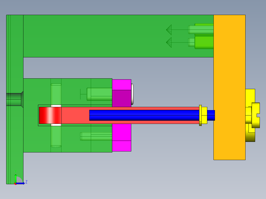 catia夹具设计左视图