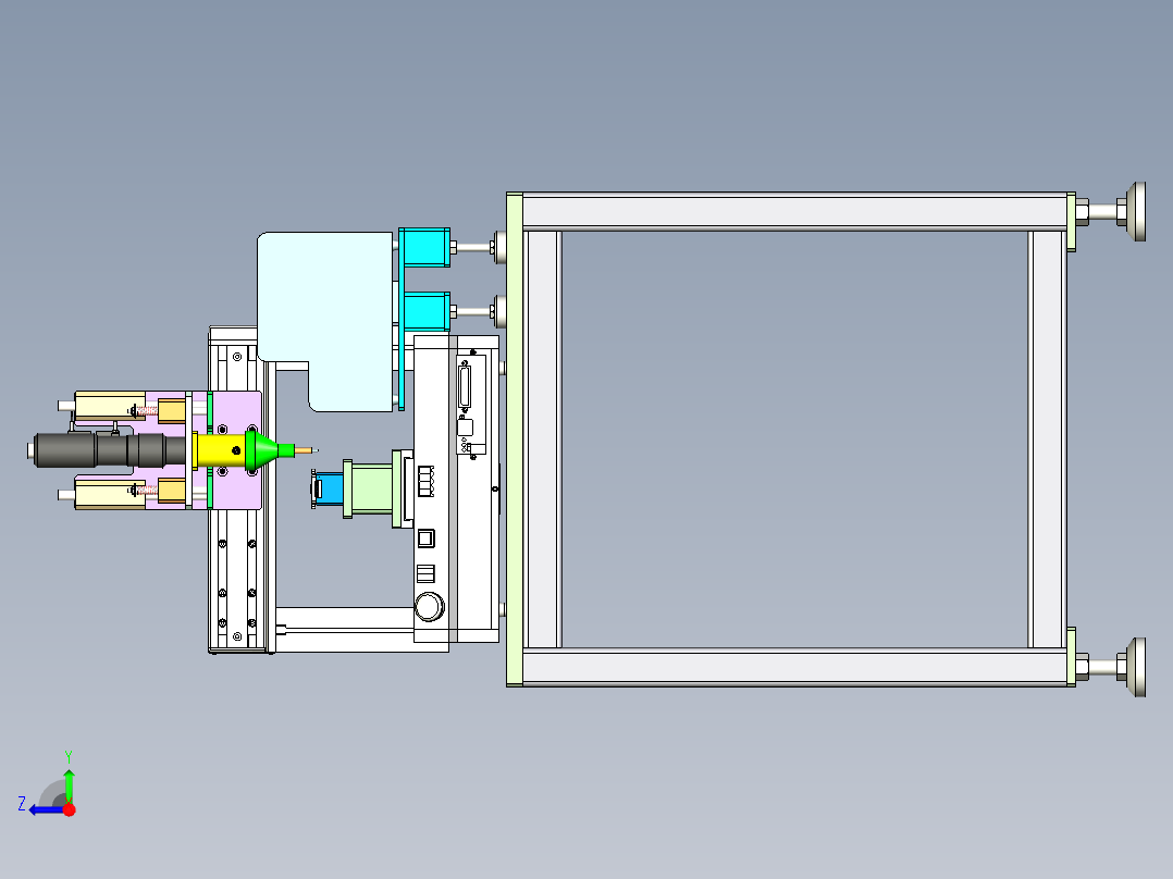 自动螺丝拧紧机右视图