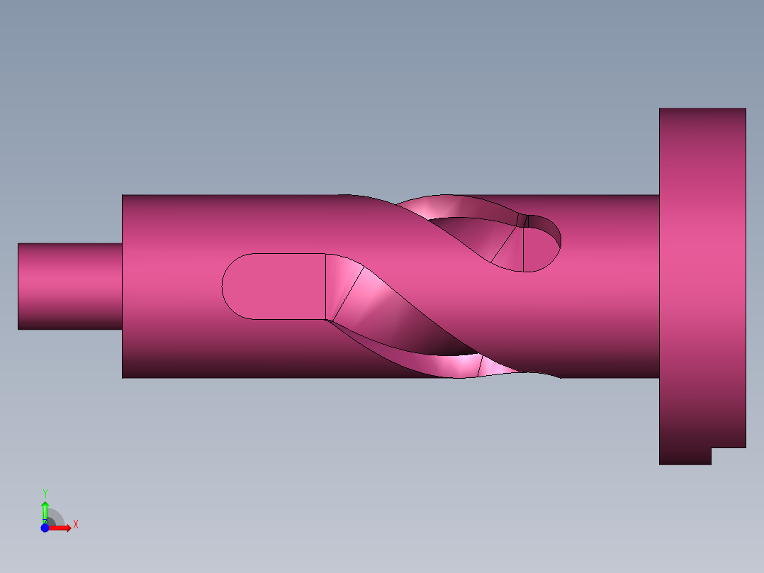 经典四轴零件前视图