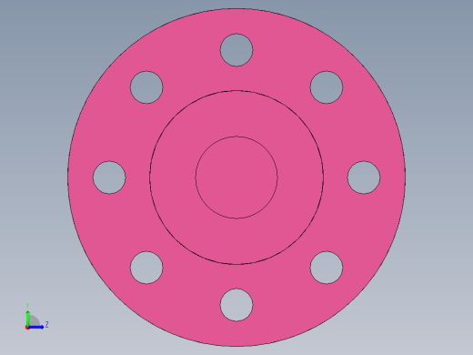 经典四轴零件左视缩略图