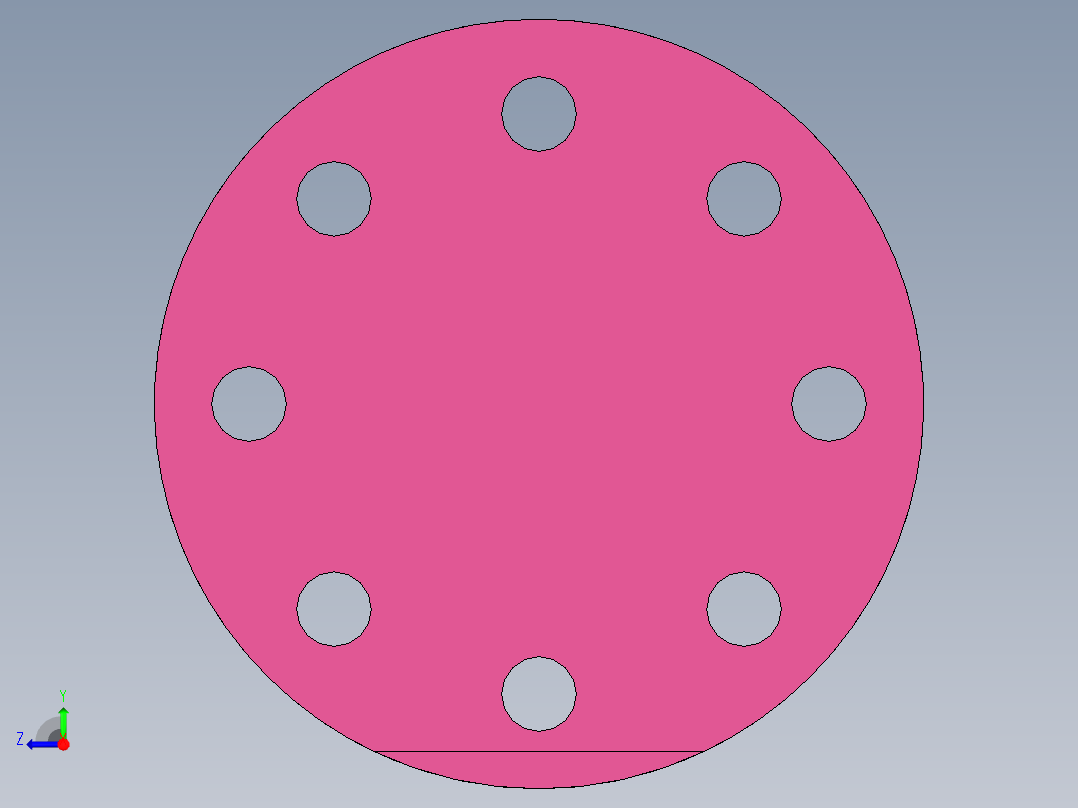 经典四轴零件右视图