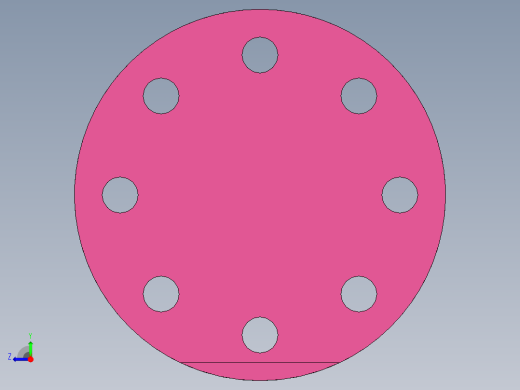 经典四轴零件右视缩略图