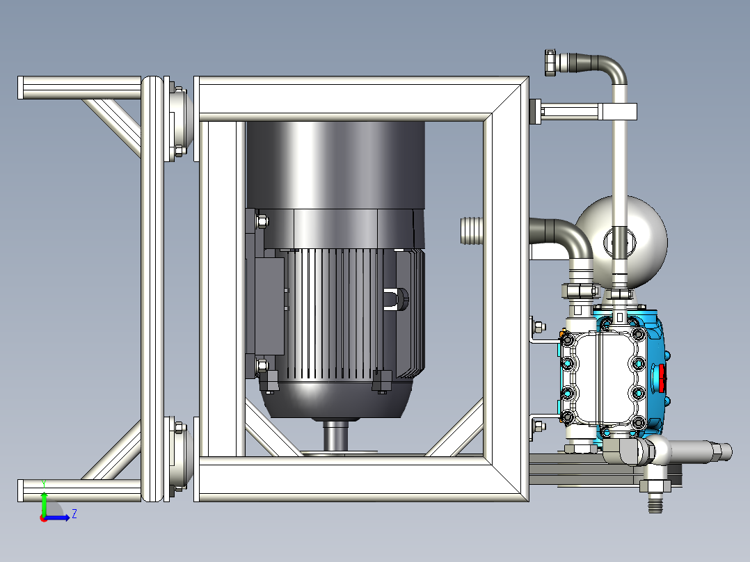 CAT高压柱塞泵左视图