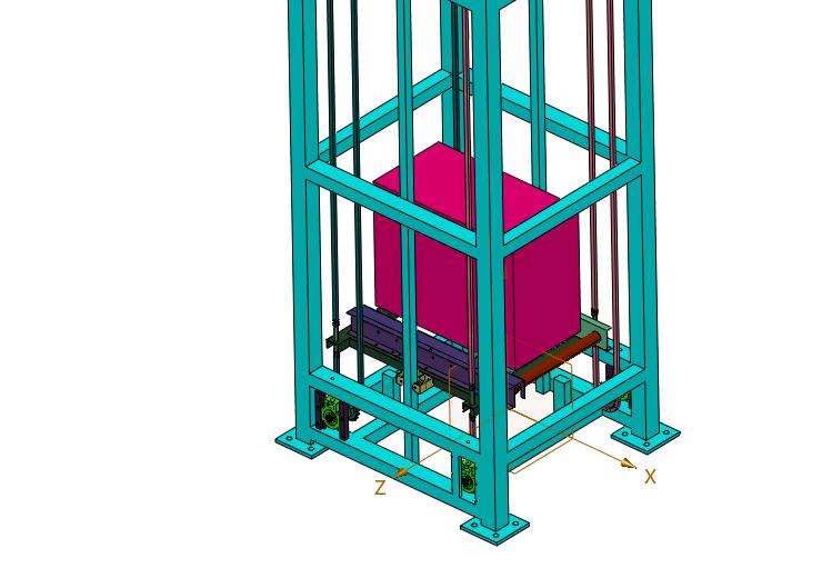 物流垂直辊筒输送升降机