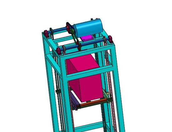 物流垂直辊筒输送升降机