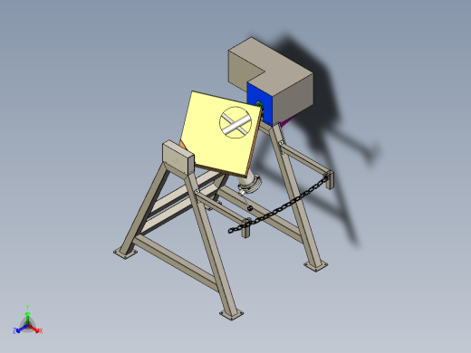 Cube Mixer立方搅拌机3D数模图纸 x_t格式