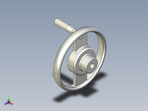 手輪(安裝重力指示器用)(B)DHW-3D多系列多零件图纸模型