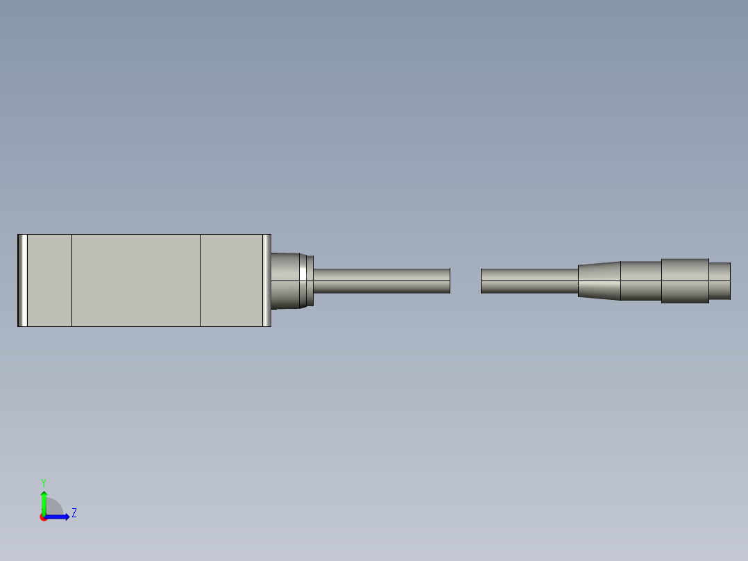 基恩士LK-G10_15__kc图纸模型左视图