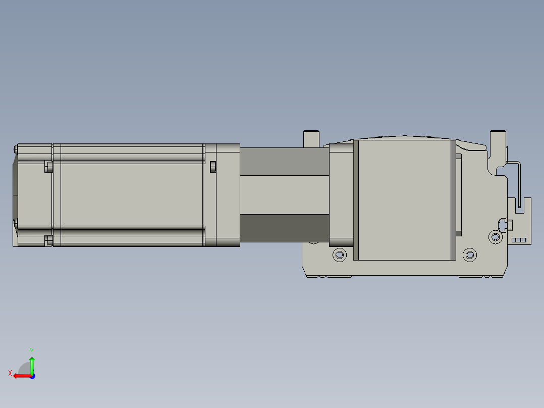 东锦同步带传动-直线滑台模组DH120B-L125-S2750-BL-P400W-C3后视图