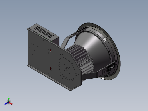 大功率筒灯SW模型正等轴测缩略图