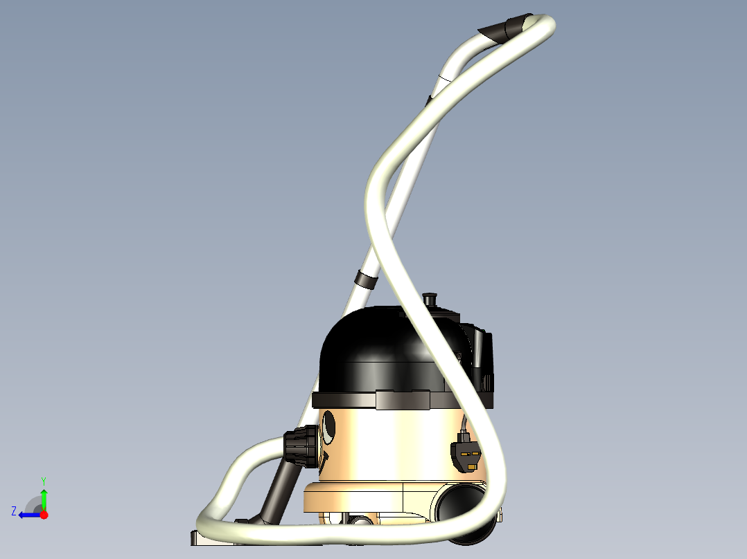 真空吸尘器右视图