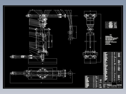 JX606-真空吸盘式气动机械手设计（含PLC梯形图）CAD图纸