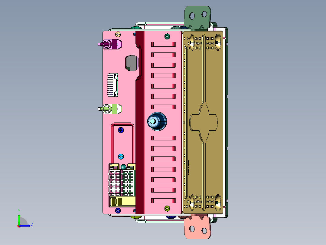 娱乐影像系统主机总成中控MP5左视图