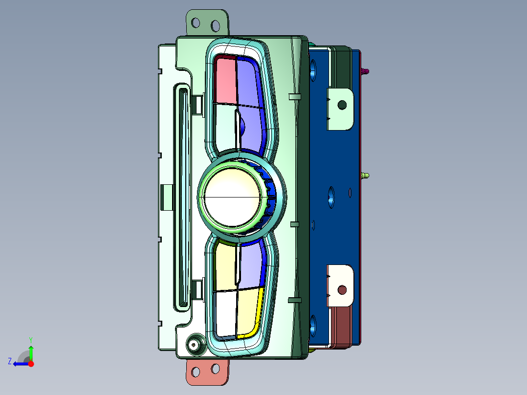 娱乐影像系统主机总成中控MP5右视图