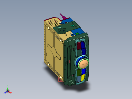 娱乐影像系统主机总成中控MP5正等轴测缩略图