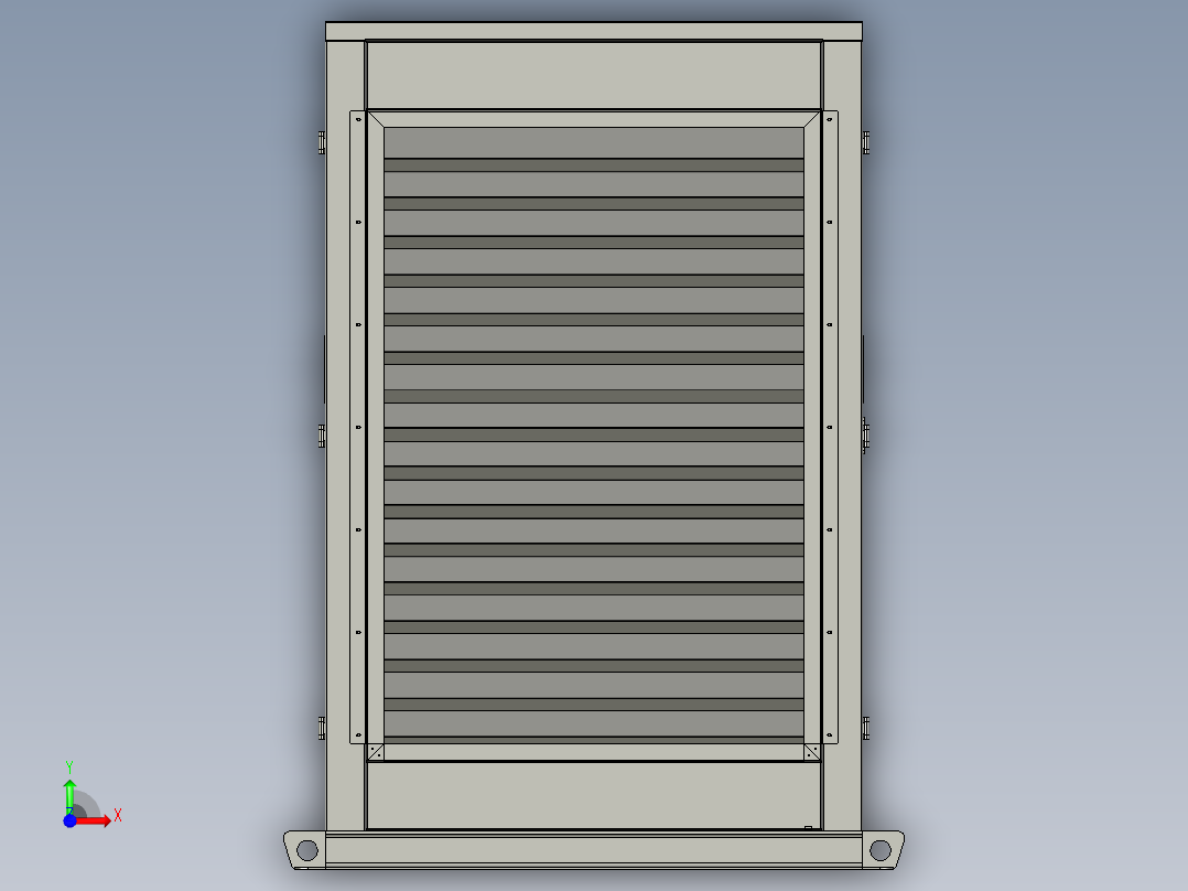 400KVA户外变电箱前视图