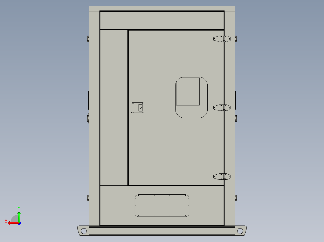 400KVA户外变电箱后视图