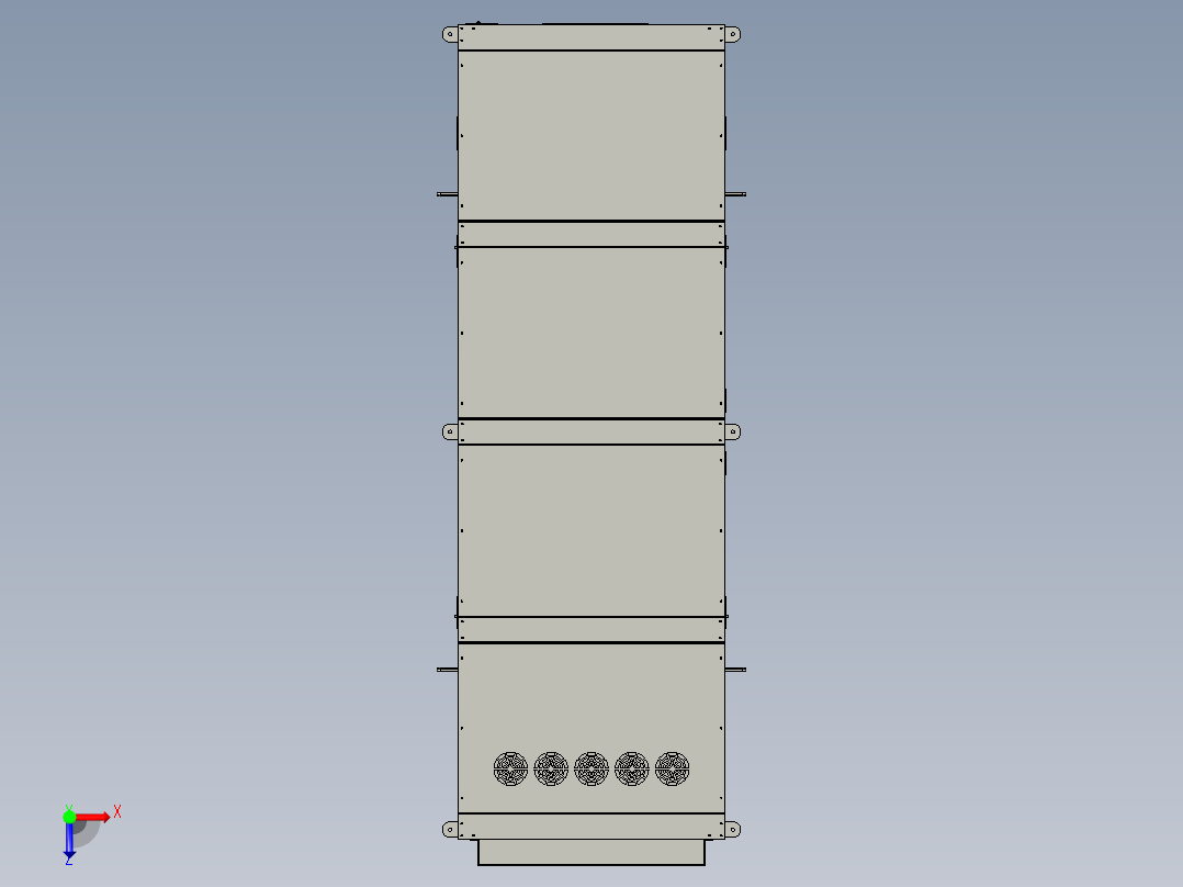 400KVA户外变电箱俯视图