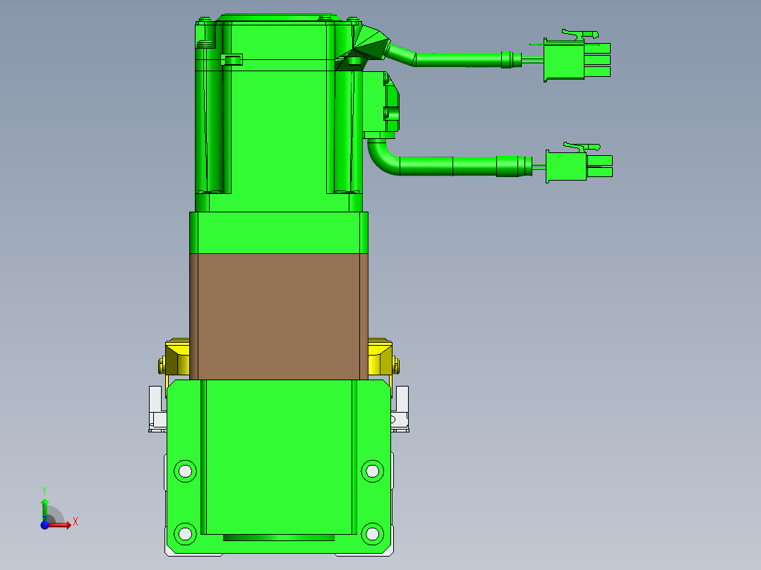 GTA内嵌同步带全封闭GTA8-BW-400W前视图