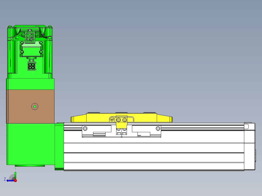 GTA内嵌同步带全封闭GTA8-BW-400W右视图