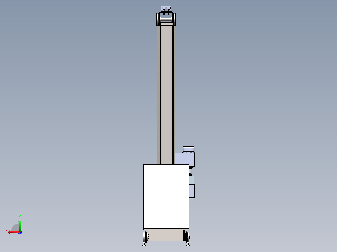 堆垛机模型+CAD装配图=1402948==500后视图
