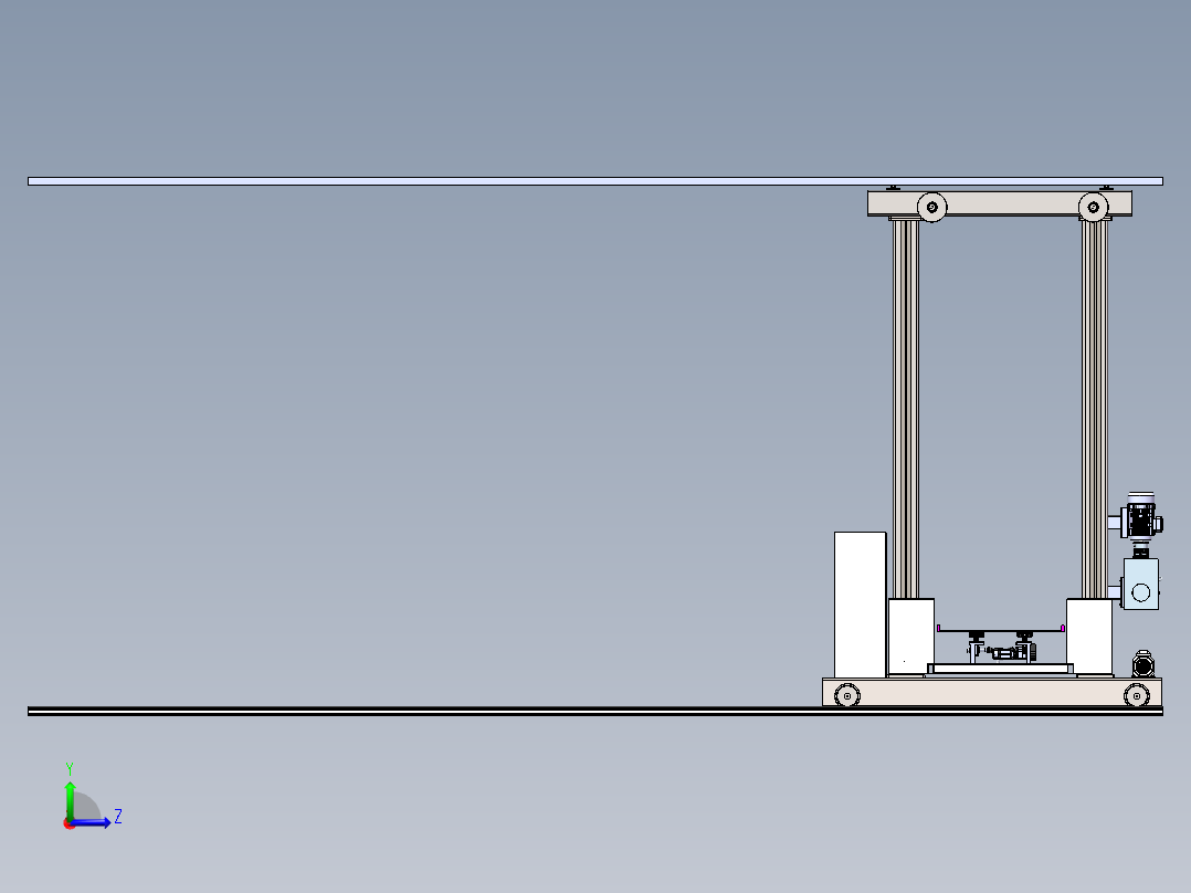 堆垛机模型+CAD装配图=1402948==500左视图