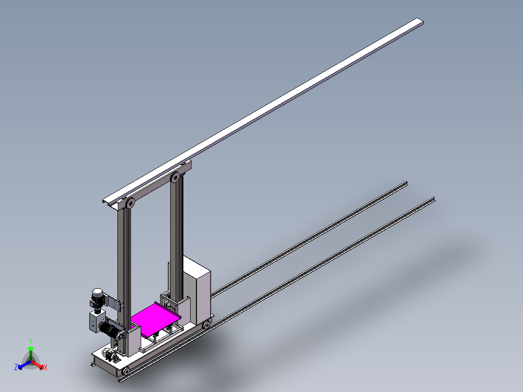 堆垛机模型+CAD装配图=1402948==500正等轴测图