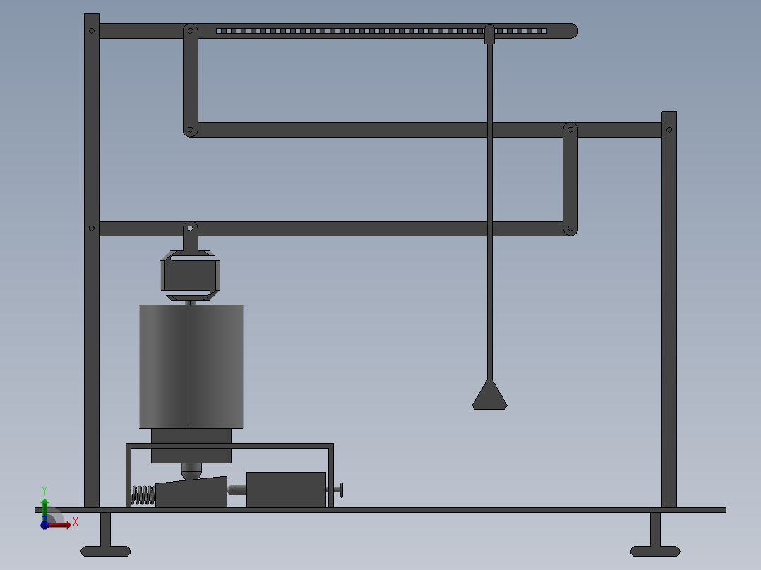机械原理机构分析教具设计 （论文 三维 二维图 仿真）