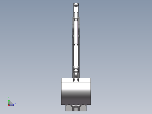 挖掘机挖掘机构模型与仿真左视缩略图