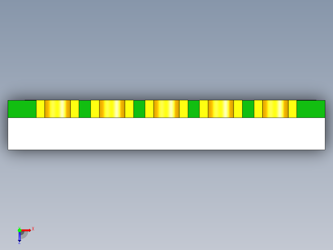 一个薄的表面贴装一位数7段LED显示屏。彩色红色LED s数字高17，78毫米俯视图