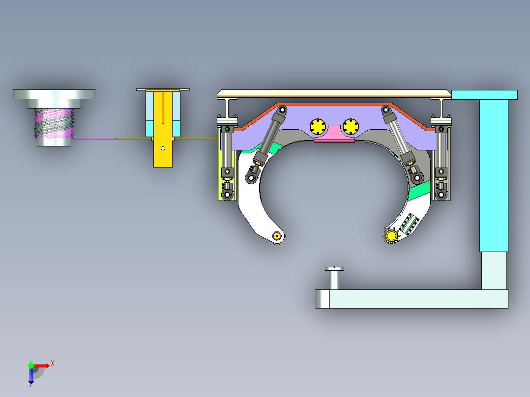 钢筋打捆机俯视图