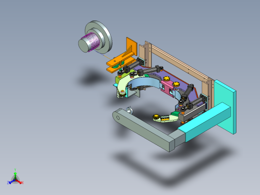 钢筋打捆机正等轴测缩略图