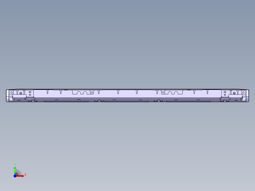 CAJ00-笔记本CNC工装夹具三维模型CNC4前视图