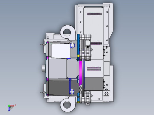 重载高速梯主机及主机架sw19俯视缩略图