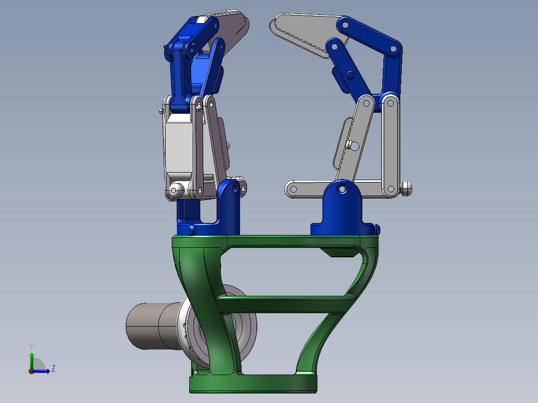 机械抓手1（需要特征识别）左视图