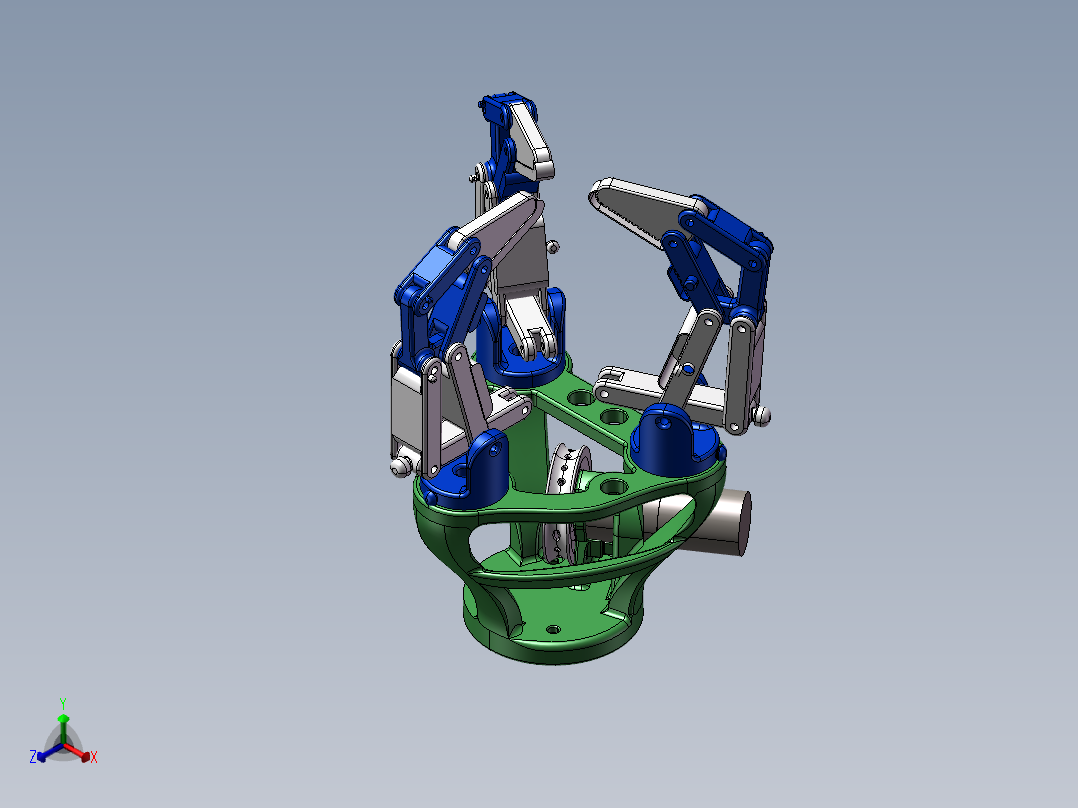 机械抓手1（需要特征识别）正等轴测图