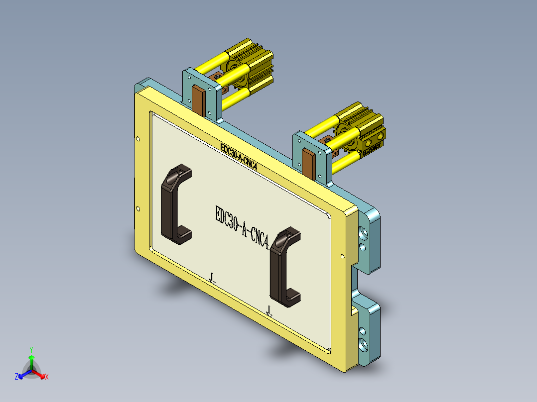 EDC30-A-笔记本CNC工装夹具三维模型CNC4-190213主视图