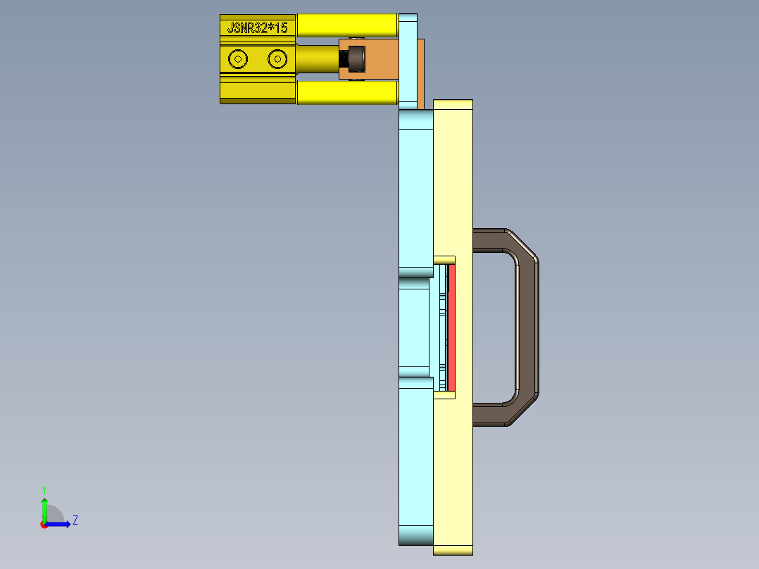EDC30-A-笔记本CNC工装夹具三维模型CNC4-190213左视图