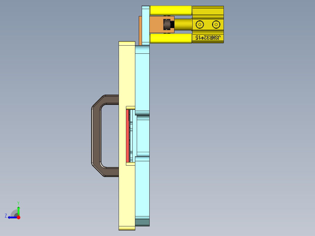 EDC30-A-笔记本CNC工装夹具三维模型CNC4-190213右视图