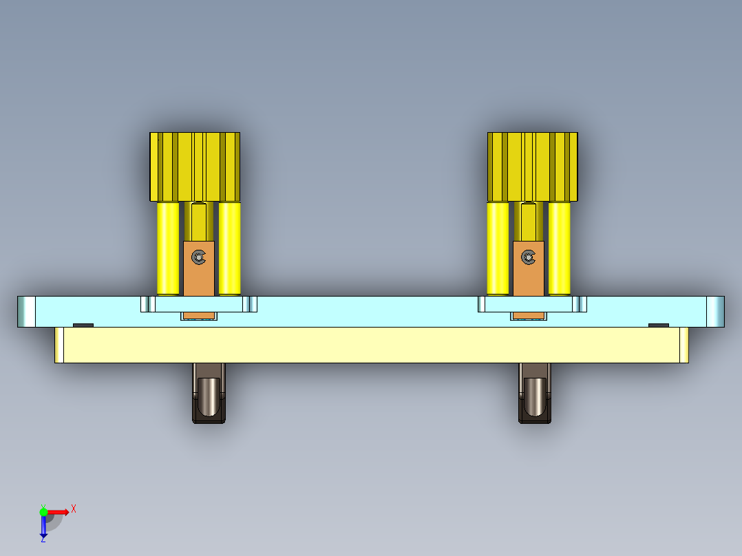 EDC30-A-笔记本CNC工装夹具三维模型CNC4-190213俯视图