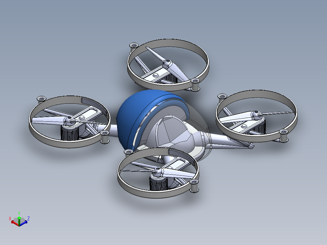 陆空两用旋翼无人机